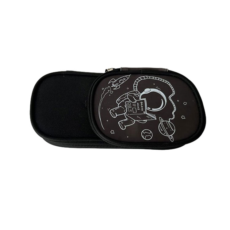 Astuccio stampato in tessuto Oxford nero